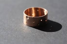 Brass Wide Band/wedding Band/ Women Custom Made Ring /personalized Ring /engraved Ring/pink Gold Plated Wide Band/textured Brass Ring - Etsy