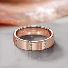 14k Yellow Gold Diamond Band, Designer Wedding Jewelry ...