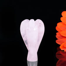 Rose Quartz Angel Figurine - Crystal Angel for Love and Protection – Orgonitecrystals