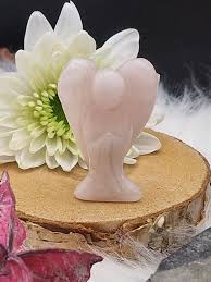 Beautiful Rose Quartz Angel Guardian Angel Gemstone Crystal Figurine - Rose Quartz Crystal Guardian Angel - Etsy India