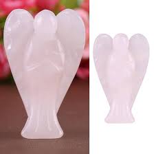 Amazon.com: Charged Opal Angel Shaped Crystal Healing Stone A (2 inch Rose Quartz Angel)