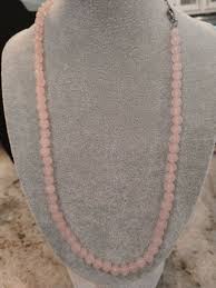 Beautiful Galilea Rose Quartz (20-22 in) in Stainless Steel ...