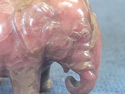 Lot 272 - A hardstone model of an elephant, probably