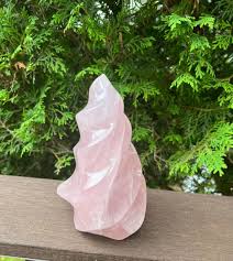 Rose Quartz Crystal Flame, High Quality Rose Quartz Crystal ...