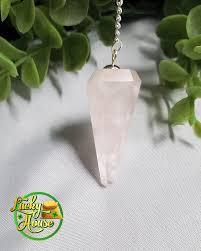 Rose Quartz Pendulum – Lucky House Mystical Store