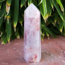 Quartz With Hematite Crystal Point