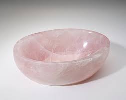 Genuine Polished Rose Quartz Bowl From Brazil (3.4 Lbs) - Etsy