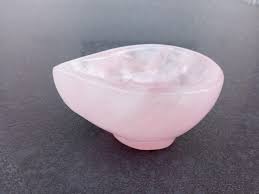 6 Pcs Set Rose Quarts Stone Oil Deepak, Diya - Handmade Oil ...