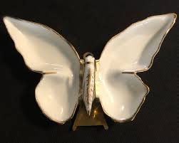 Vintage Ballesta Limoges France Butterfly W/ Metal Display ...