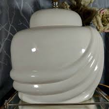 Ceramic Table Lamp, Vintage 80s, Lamp, Shell, Clam, Wave ...