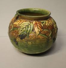 Antique Blackberry Roseville Double Handled Vase | eBay