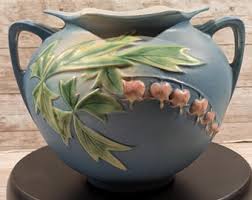 M A Hadley Pottery Stoneware Pitcher Country Scene Blue Cow 6 1/2" - Etsy