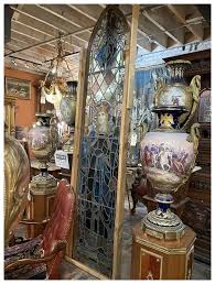 Spectacular Huge Antique Stained Glass Window, Crown Royal, Original . For Sale at Ruby Lane