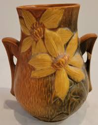 ROSEVILLE Clematis 6" Vase #103-6" ca. 1944 | eBay