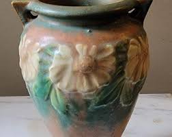 Antique Roseville DAHLROSE Pottery Vase - Etsy
