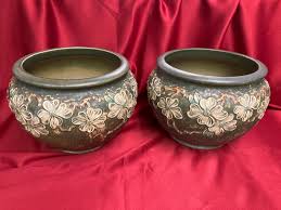 Matched Pair Roseville Dogwood I #608-9 Jardinieres - 9" High X 12-3/4" in Diameter - Etsy