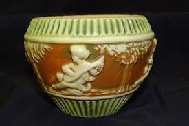 Roseville Art Pottery Donatello 4" Jardiniere | eBay
