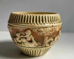 Vintage Roseville Donatello Pottery / Planter / Vase With High Relief Cherubs Baby Playing Baby Cherubs Vase Vintage Cherubs Sculpture - Etsy