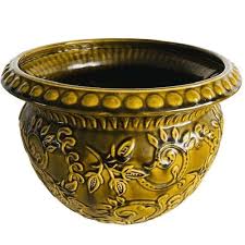 Mid-Century Majolica Planter fron Uebelacker Keramik, West ...