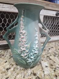 Roseville Vase Foxglove Green 6" | eBay