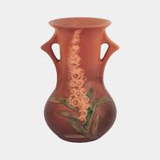 Roseville Foxglove Pink 1942 Vintage Art Deco Pottery Double ...