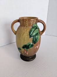 Roseville Fuchsia Brown 1938 Vintage Art Pottery Ceramic ...