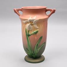 Sold at Auction: Six Roseville Pottery 'Iris' Vases