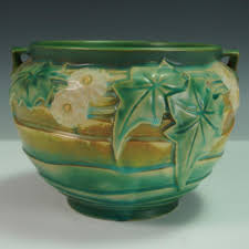 Sold at Auction: Roseville Pottery Luffa Jardiniere Planter