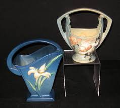 Roseville Pottery Lilies Of The Valley Basket.