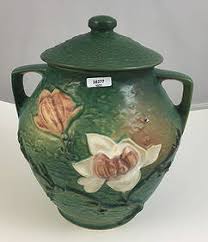 Roseville Pottery Magnolia Cookie Jar, All Over