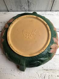 RARE! Vintage Roseville Art Pottery Large Console Bowl ...