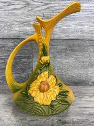 Sold at Auction: 2367, ROSEVILLE POTTERY PEONY FLOWER PITCHER