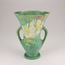 Roseville Pottery Peony Vase, Shape 60-7, Nile Green - Etsy