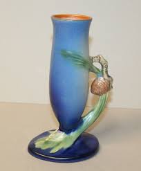 Bargain John's Antiques | Roseville Pottery - Blue Pine Cone ...