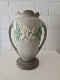 Roseville Pottery 686-10 Gardenia Gray 1950 Vase Vintage ...