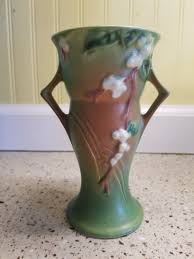 Antique Roseville Pottery Vase, 7" Snowberry, Green, White ...