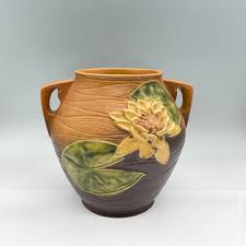 Sold at Auction: Roseville Pottery Jardiniere, Water Lily ...