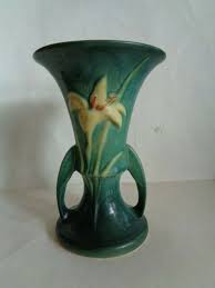 Vintage Original Roseville Green Zephyr Lily Vase. Cute Look ...