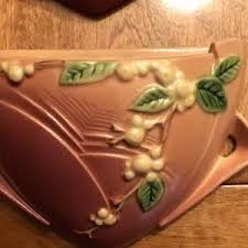 Roseville | Wall Decor | Vintage Roseville Pottery Snowberry Wall Pockets Only Sold As Pair | Poshmark