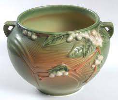 Snowberry Fern Green 6" Jardiniere by Roseville | Replacements, Ltd.