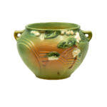 Pair of ROSEVILLE Snowberry Jardinieres in Fern Green | Grandview Mercantile