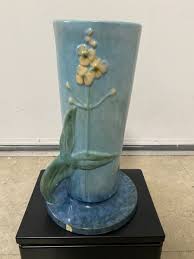 Roseville Pottery Wincraft Vase 285-10" Blue (Chip) | eBay