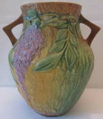 FLOWER VASE! Vintage ROSEVILLE ART pottery: arts ...