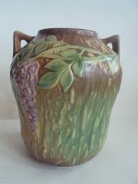 Vintage Original Roseville Wisteria 634-7 Gourd-Shaped Vase ...