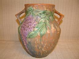 Roseville Wisteria 8 1/2″ Vase – Salado Creek Antiques