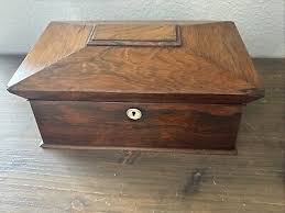 Nice Antique English Rosewood Tea Caddy Box | eBay