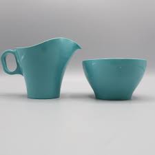 Somerset Boonton Melmac Plastic Ware Sugar Bowl & Creamer ...
