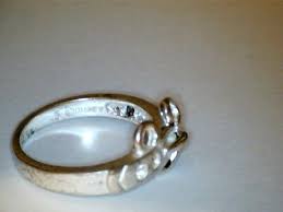 925 Sterling & Crystal Glass Mickey Mouse Ears Ring size 5 ...