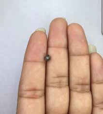 RAW DIAMOND 0.69TCW BLACK COLOR NATURAL POLYGON SHAPE ROUGH ...