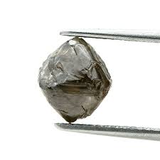 Big raw diamond 2.97ct grayish brown sparkling antique ...